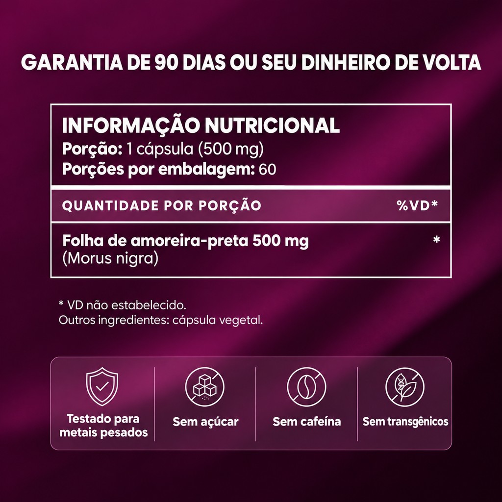 Tabela nutricional do Florin